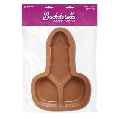 Bachelorette Party Favors Mini Party Pecker Trays Flesh Party Trays 3 Pack