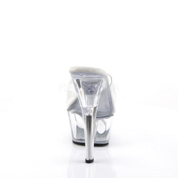 PRINCESS-201 - Princess, Clear, 6" Spike Heel Platform Sandal Slip-On — image 4 of 4