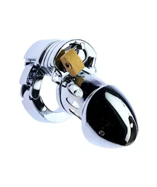 Kink Range Header Chastity Cage - Silver — image 3 of 4
