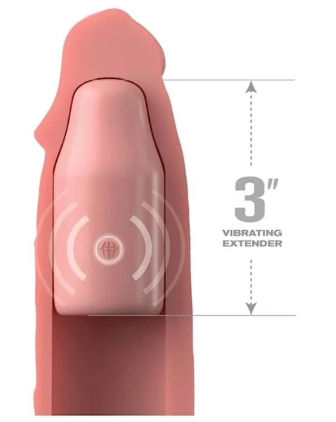 Fantasy X-tensions Elite Sleeve With 3-inch Vibrating Plug