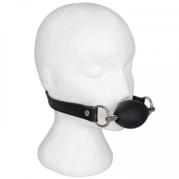 Bondara Luxe Black Silicone Oval Ball Gag — image 5 of 6