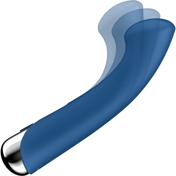 Satisfyer Spinning G-Spot 1 Rechargeable Waterproof Silicone G-Spot Vibrator - Blue