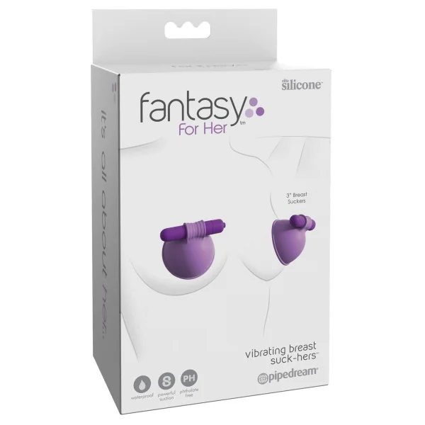 Fantasy For Her Vibrating Silicone Breast Suck-Hers