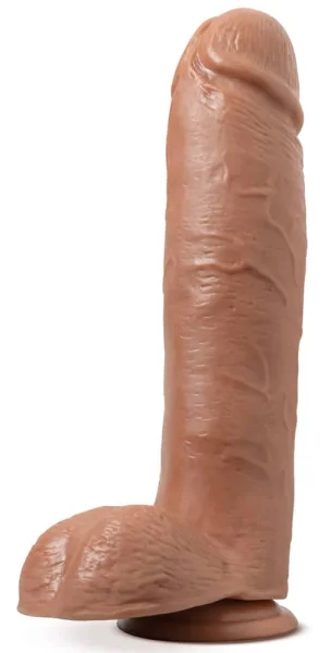 Au Naturel - Huge - 10 Inch Dildo - Mocha
