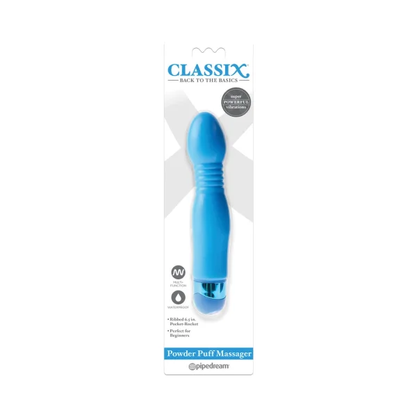 Classix Powder Puff Massager Blue — image 9 of 12