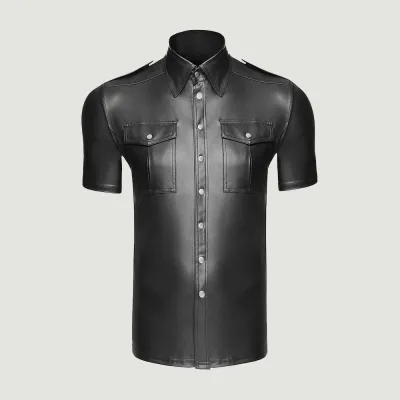 Noir Mens Shirt Front Pockets