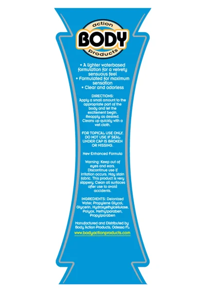 Body Action Ultra Glide Water Based - 2.3 oz Bottle