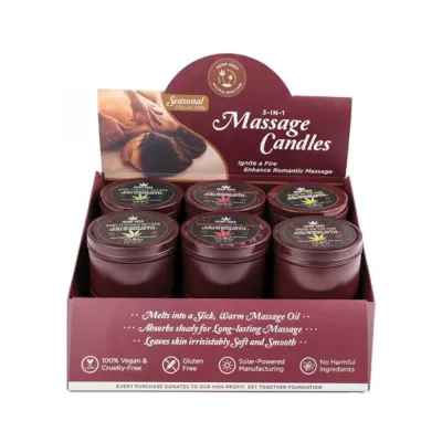 Earthly Body Pre pack 2023 Holiday Candle 12 piece Display And Tester 6 Oz