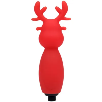 Bondara Get Sleighed Red Silicone Reindeer Bullet Vibrator