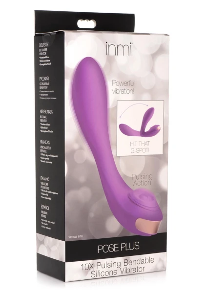 Pose Plus 10X Pulsing Bendable Silicone Vibrator