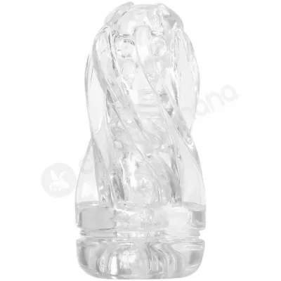 Zero Tolerance Swirl Clear Squishy Pliable Intense Self Pleasure Stroker