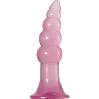 Fun Jelly Butt Plugs Pink Set of 2