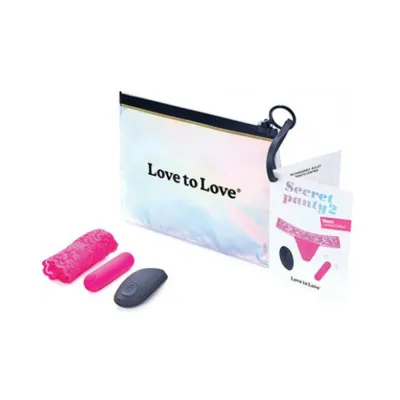 Love To Love Secret Panty 2 Neon Pink gift Bag Packaging