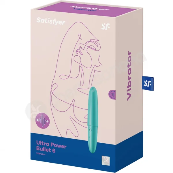 Satisfyer Ultra Power Bullet 6 Teal Mini 12 Function Clit Vibrator