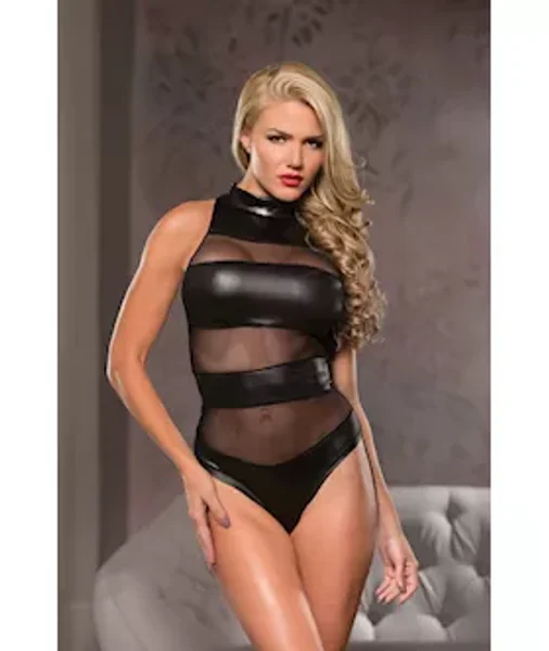 Allure Mock Neck Teddy - Black - L/xl — image 3 of 4