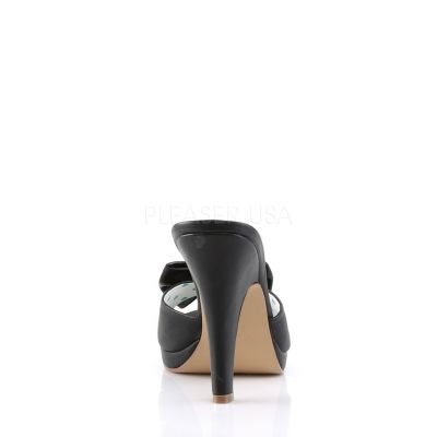 4 inches Heel 1 2 inches PF Slide W Bow Accent