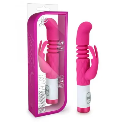 G Rabbit Plush Stroker Pink Vibrator