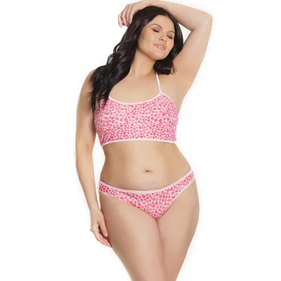 Oh My Heart Bralette with Cage Panty By Coquette