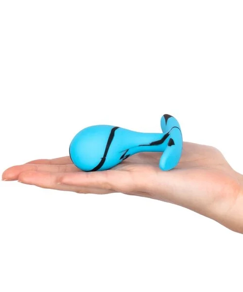 Mon Amour Blue Marble Silicone P-Spot Plug - 2.2, 2.5 or 3 Inch — image 6 of 6