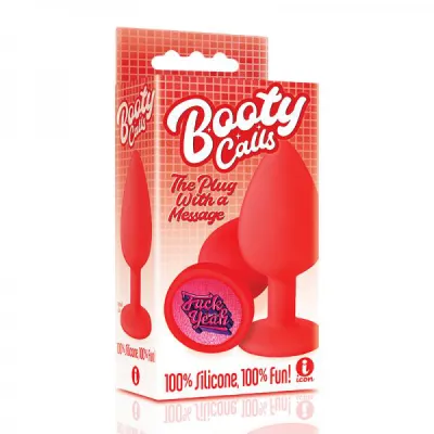 The 9 s Booty Call Silicone Butt Plug Red Fuck Yeah