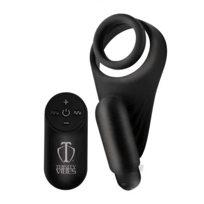7x Silicone C ring With Vibrating Taint Stimulator