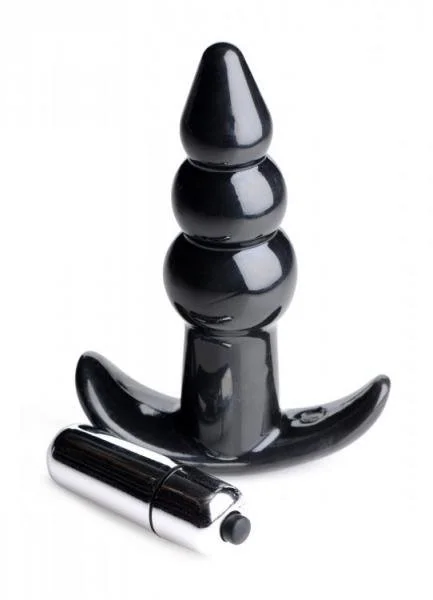 Frisky Ribbed Vibrating Butt Plug