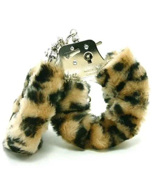 Plush Love Cuffs - Leopard