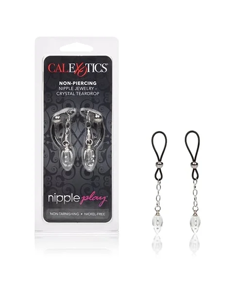 Nipple Play Non-Piercing Nipple Jewelry - Crystal Teardrop