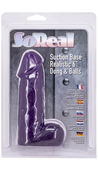 6" Realistic Cock + Balls