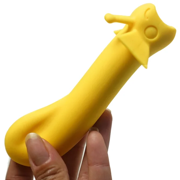 Sunshine Shimmer Silicone Rechargeable G-Spot Vibrator By Cute Little Fuckers - Sunshine Yellow