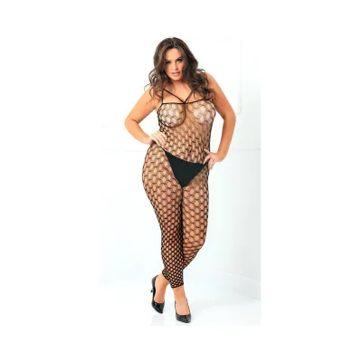 Rough Diamond Bodystocking Black Plus Size