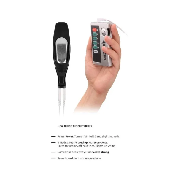Shots Electroshock E-stim Hollow Butt Plug Black
