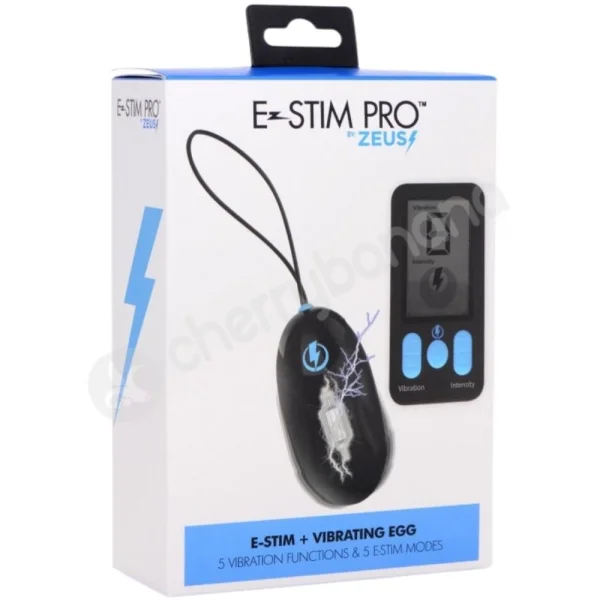 Zeus Electrosex E-Stim Pro Silicone Vibrating Egg With Remote Control
