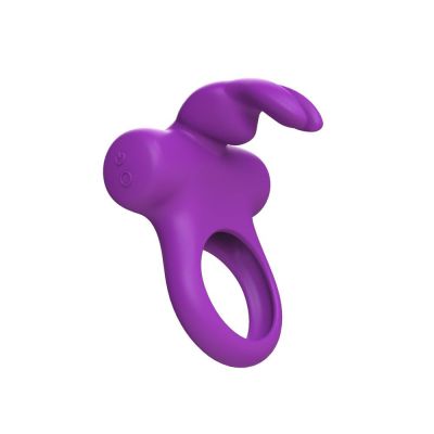 Ohhh Bunny Frisky Bunny Vibrating Cock Ring Perfectly Purple
