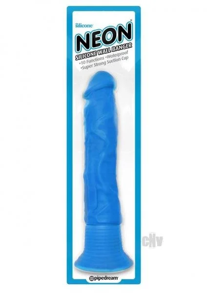 Neon Luv Touch Wall Banger Blue Vibrating Dildo — image 4 of 4