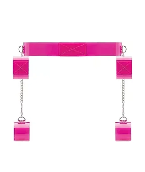 Bondage Belt With Velcro - Pink - — image 2 of 2