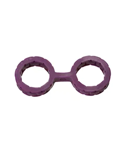 Japanese Style Bondage Silicone Cuffs - Small - Purple - Small — image 3 of 4
