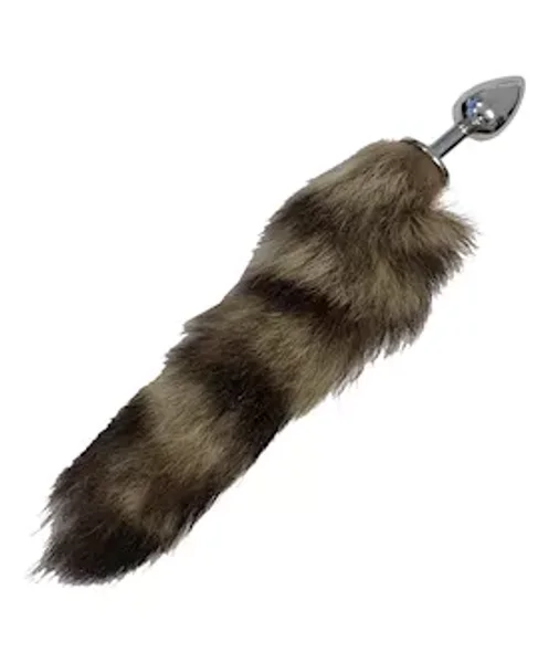 Striped Butt Plug Tail - Brown — image 2 of 2