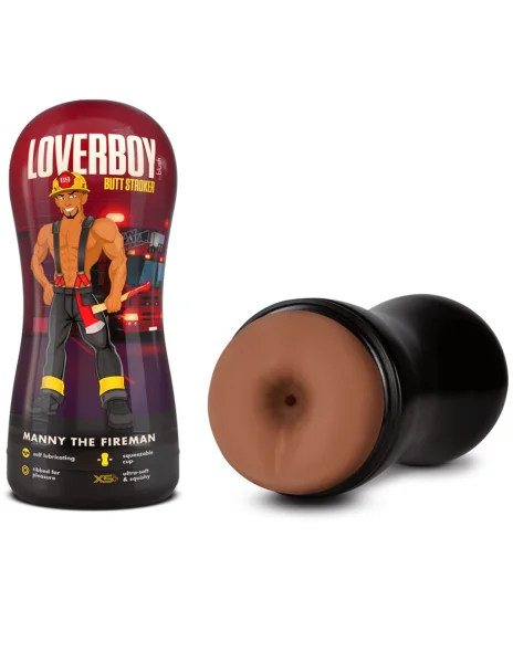 Loverboy Fireman Manny Self Lubricating Stroker