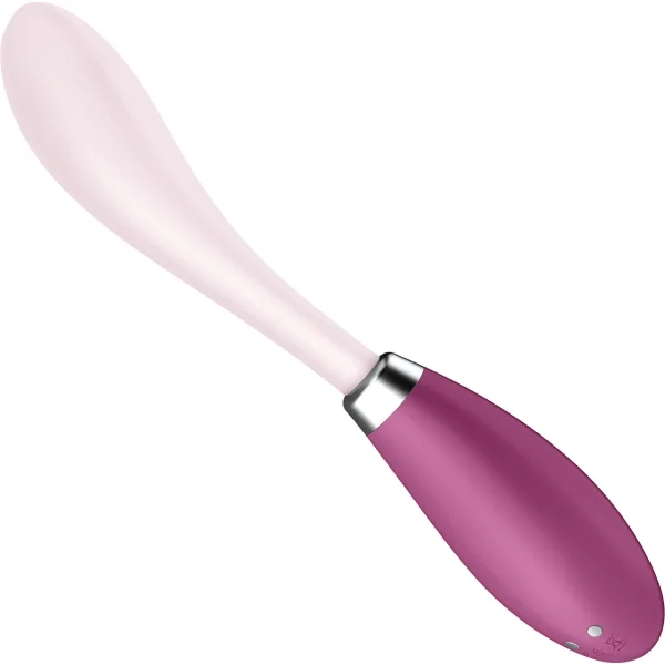 Satisfyer G-Spot Flex 3 Silicone Rechargeable Waterproof 12-Function G-Spot Vibrator - Red