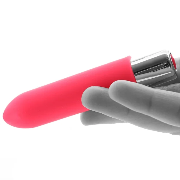 BAM MINI Rechargeable Bullet Silicone Vibrator by VeDO - Pink