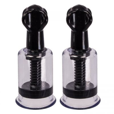 Bondara Twister Black Nipple Suckers Small or Medium