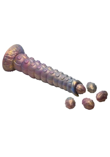 Deep Invader Tentacle 11.5" Silicone Ovipositor Dildo With Eggs By Creature Cocks