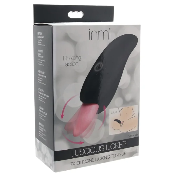 INMI Luscious Licker 7X Rechargeable Silicone Licking Tongue Clitoral Stimulator