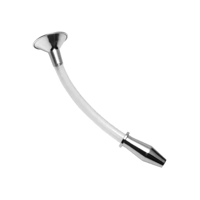 Stainless Steel Ass Funnel with Hollow Anal Plug