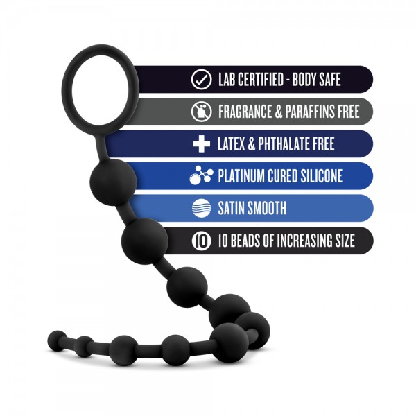 Performance Silicone 10 Beads Black