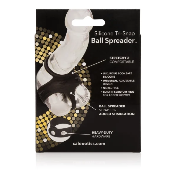 Silicone tri-snap ball spreader