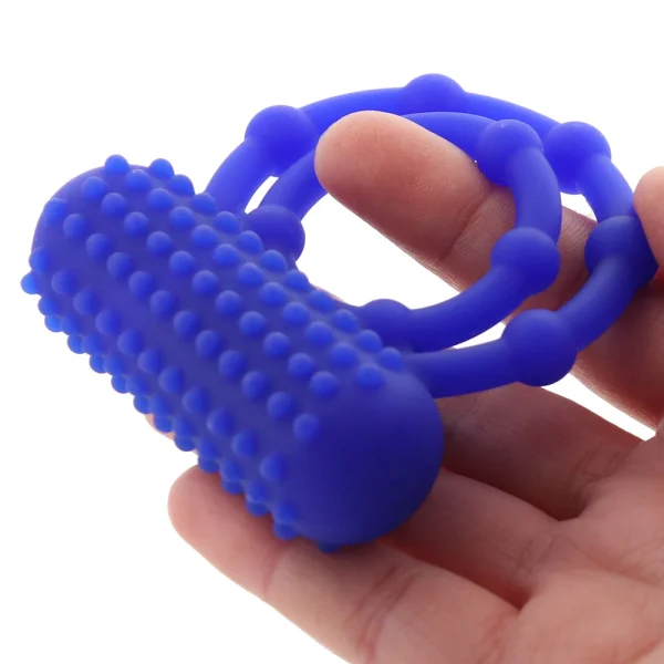 Silicone Rechargeable 10 Bead Maximus Vibrating Cock Ring By CalExotics