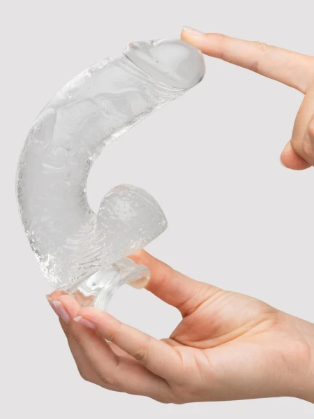 Lovehoney Enjoy Clear Dildo with Balls 8 Inch