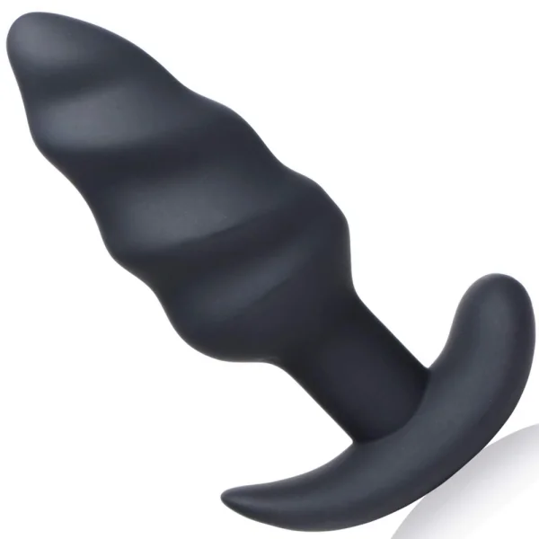 Bang! Vibrating Swirl Butt Plug With Wireless Remote